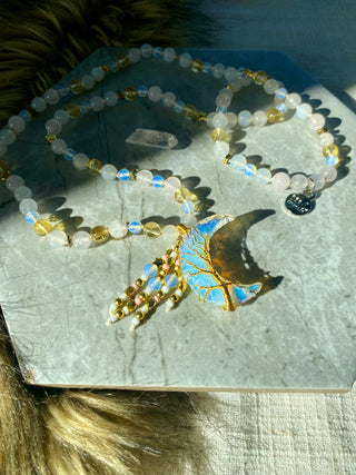 Crescent of Divine Knowing Mala Necklace
