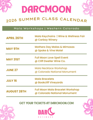 DarcMoon Mala Bead Summer Events 2026 Western Colorado