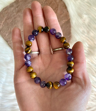 Amethyst and tiger's eye together deals