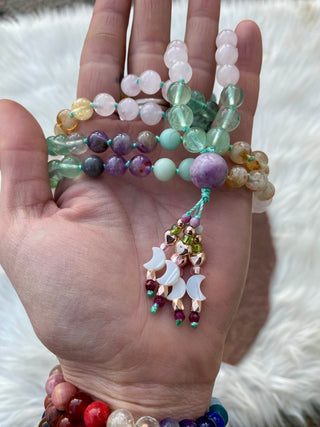 Cleansed by the Moon Tides Mala Necklace