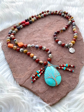 Ember of the Elder Tree Mala Necklace